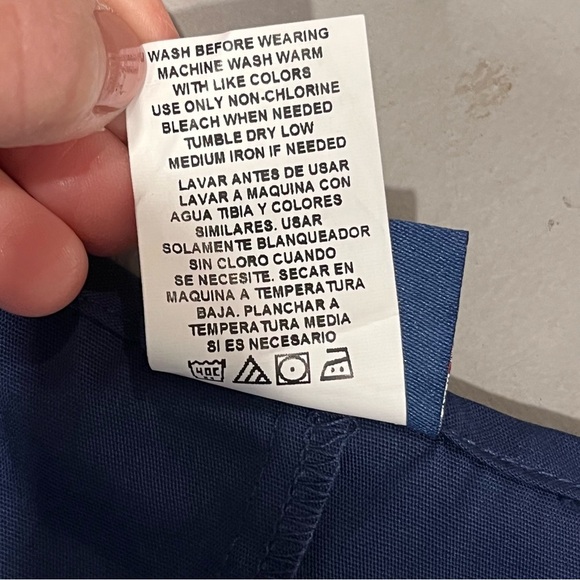 NEW Cherokee Workwear Navy V-neck Scrub Top - Picture 5 of 6